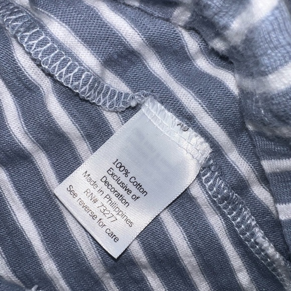 Lauren Conrad Striped Blue and White Shirt - Picture 3 of 3